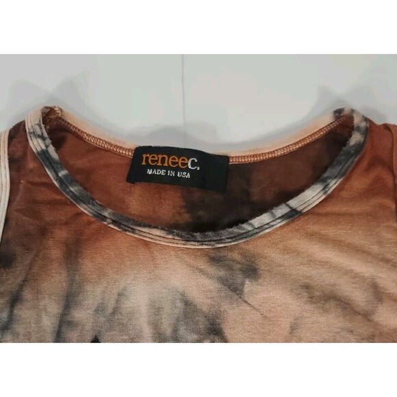 retro-inspired tie-dye Tank Top By renee C 100% Cotton  USA BOHO RETRO Style  Sm - Picture 2 of 7